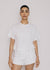 Kam Cropped Tee in White