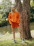 KK Sweat Shorts In Orange